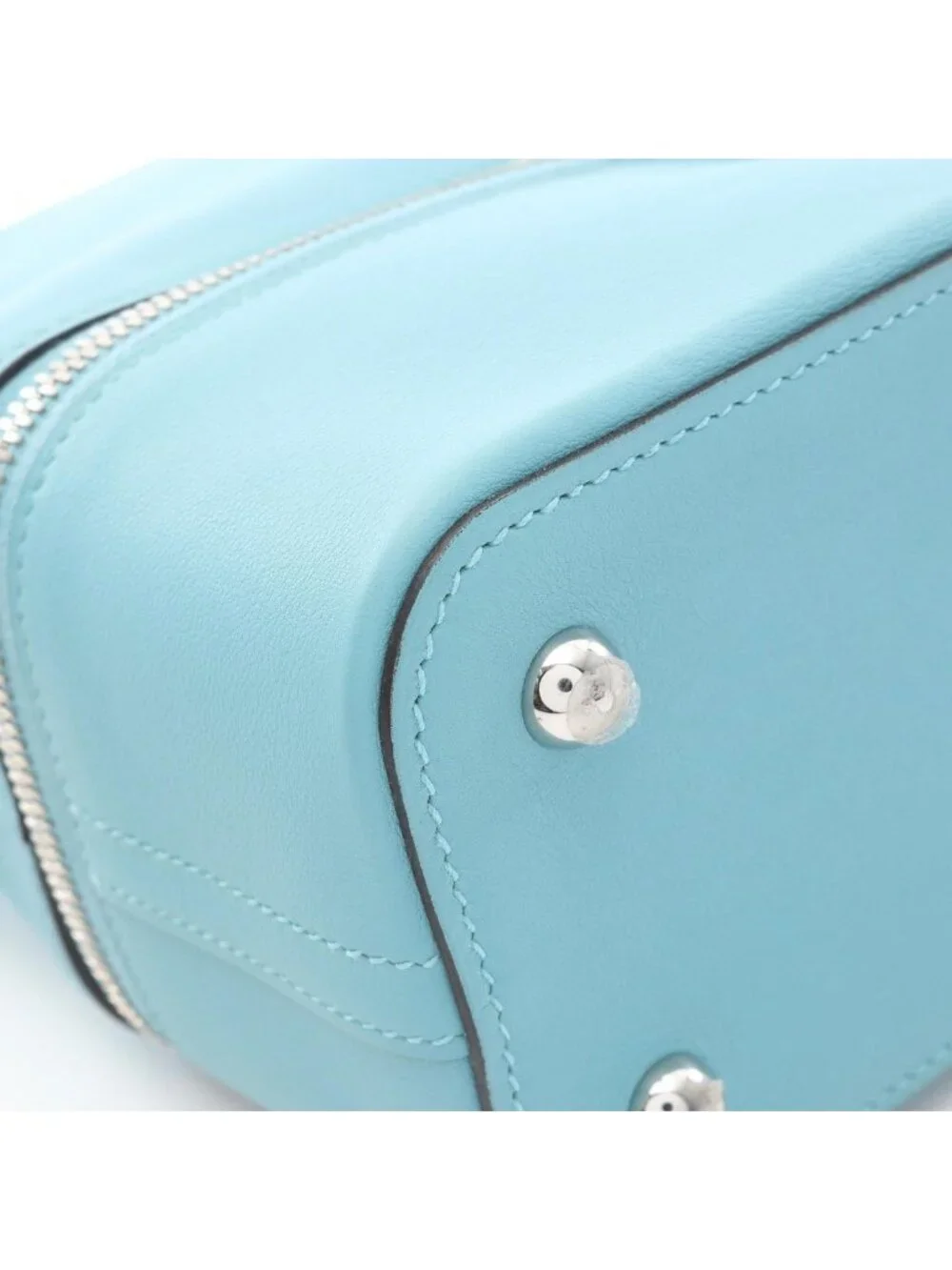 Hermes Handbag Bolide Cles Leather Blue Atoll Blue-At-le